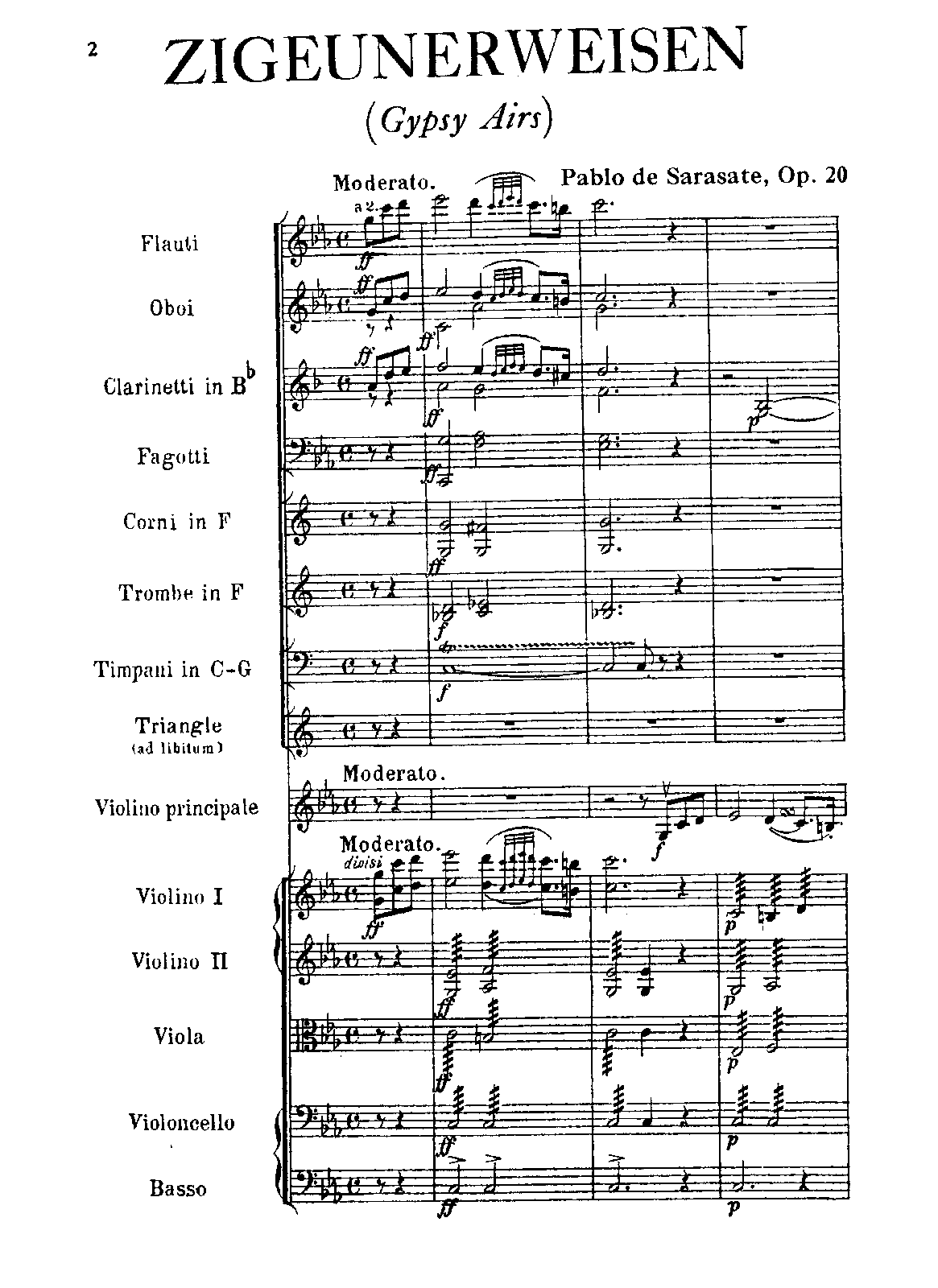 Zigeunerweisen, Op.20