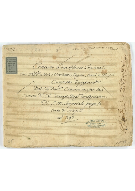 Concerto for 2 Flutes in G major, G.1077