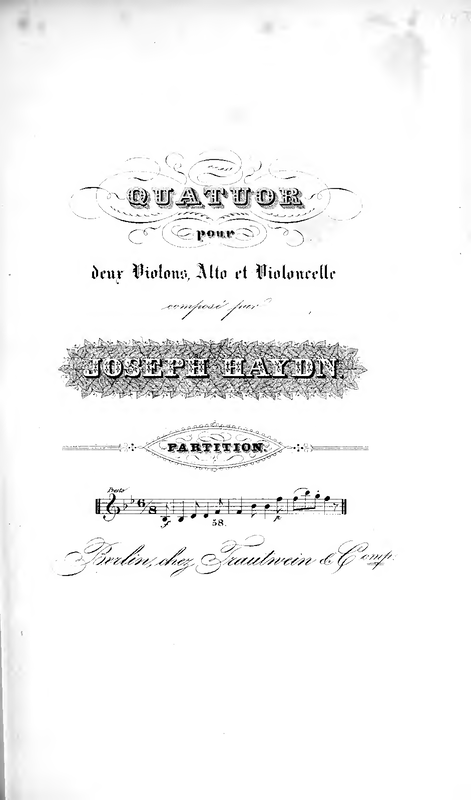 String Quartets, Op.1
