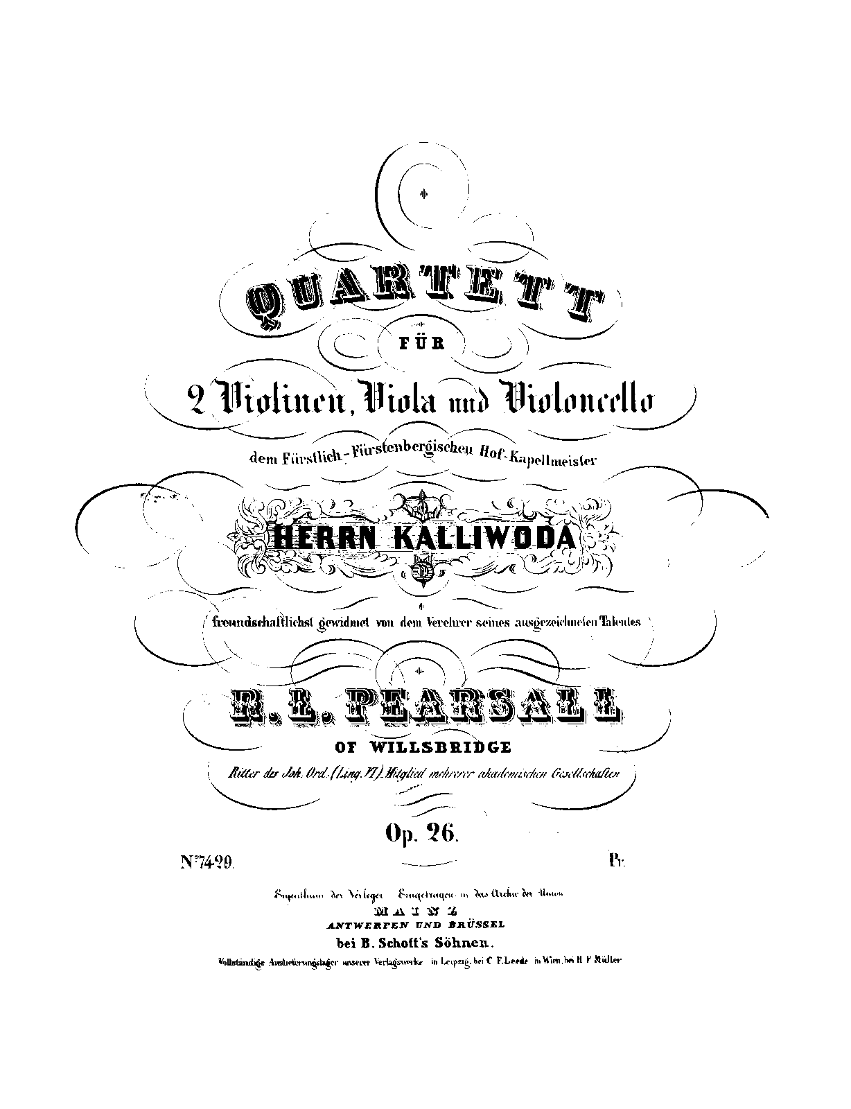 String Quartet, Op.26