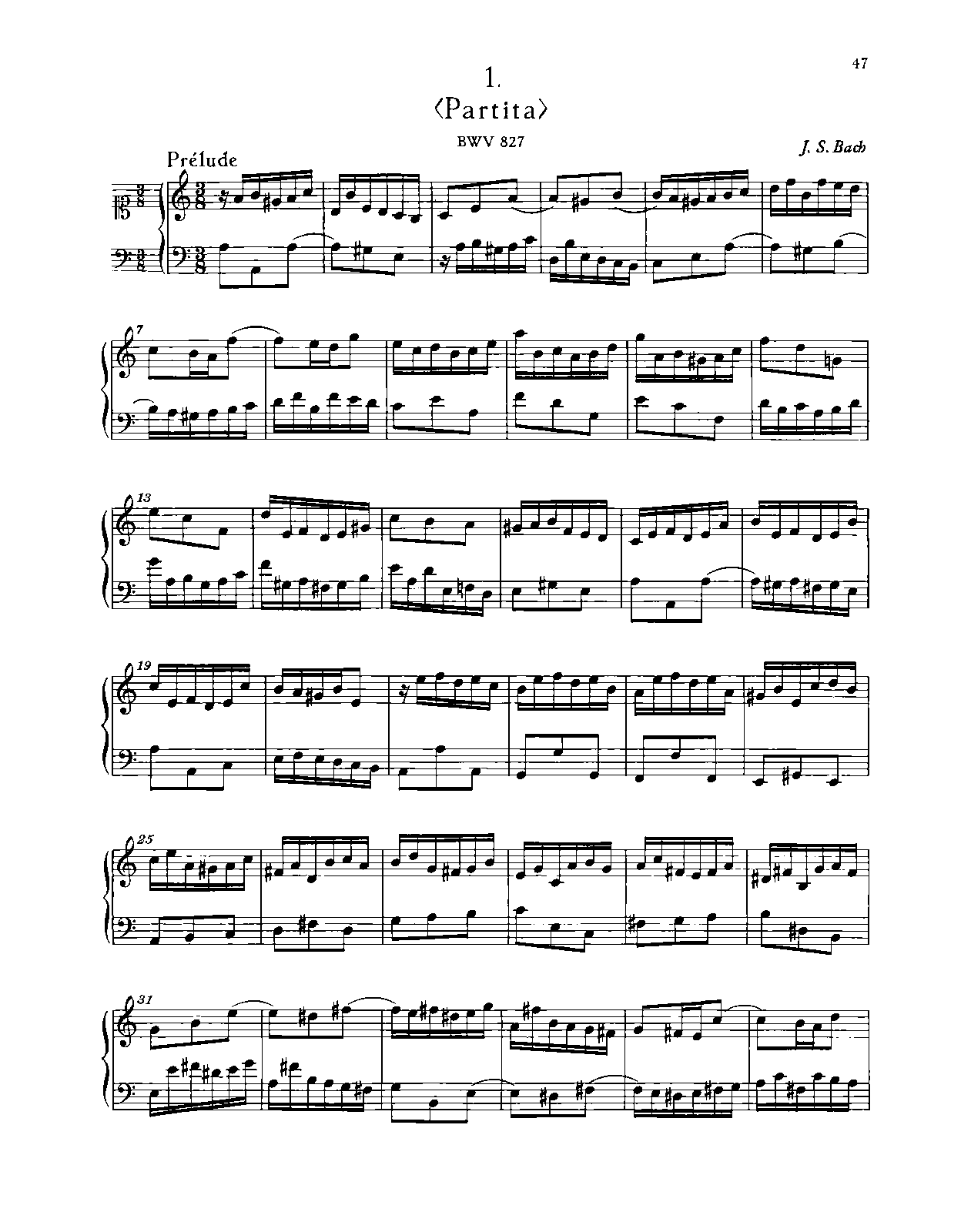 6 Partitas, BWV 825-830