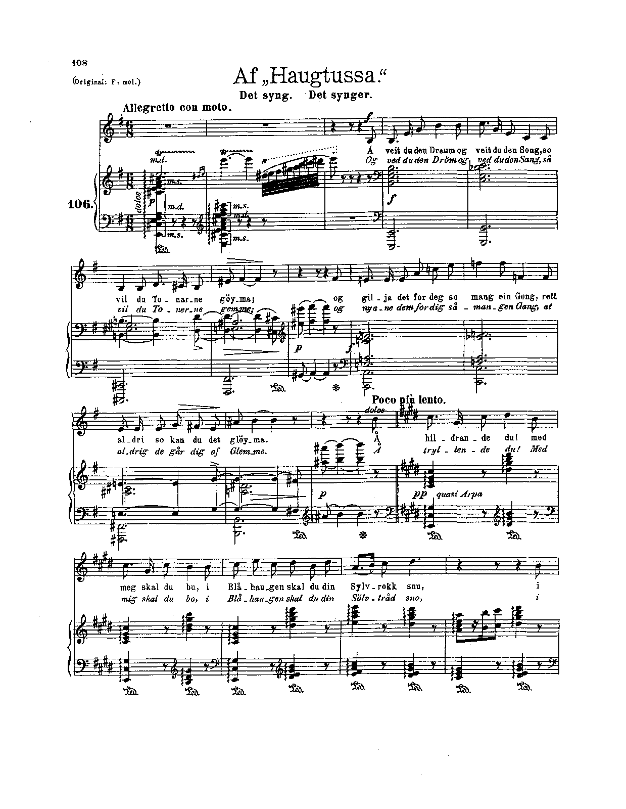 Haugtussa, Op.67