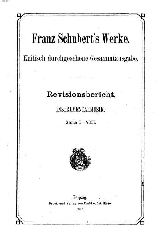 Franz Schubert's Werke