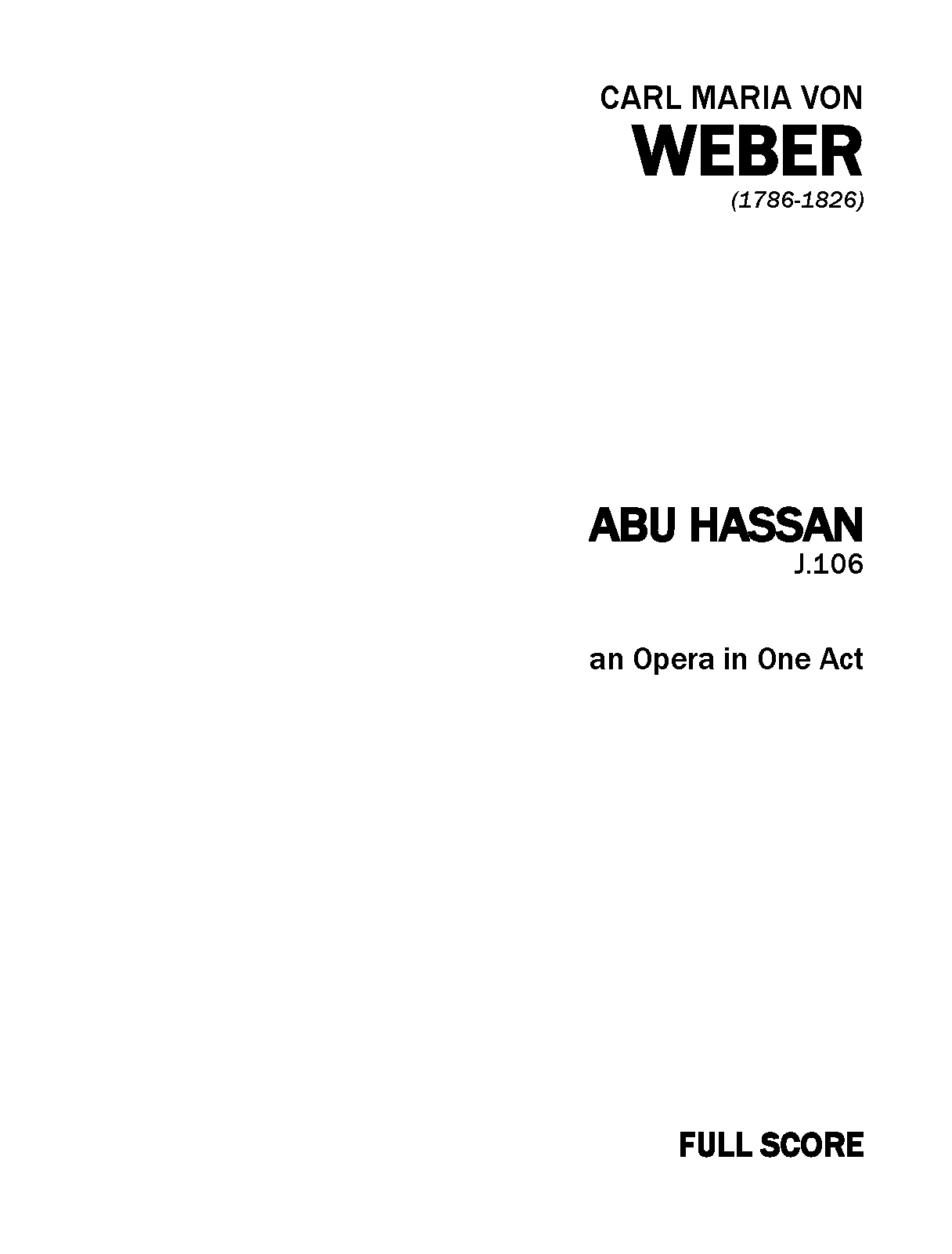 Abu Hassan, J.106