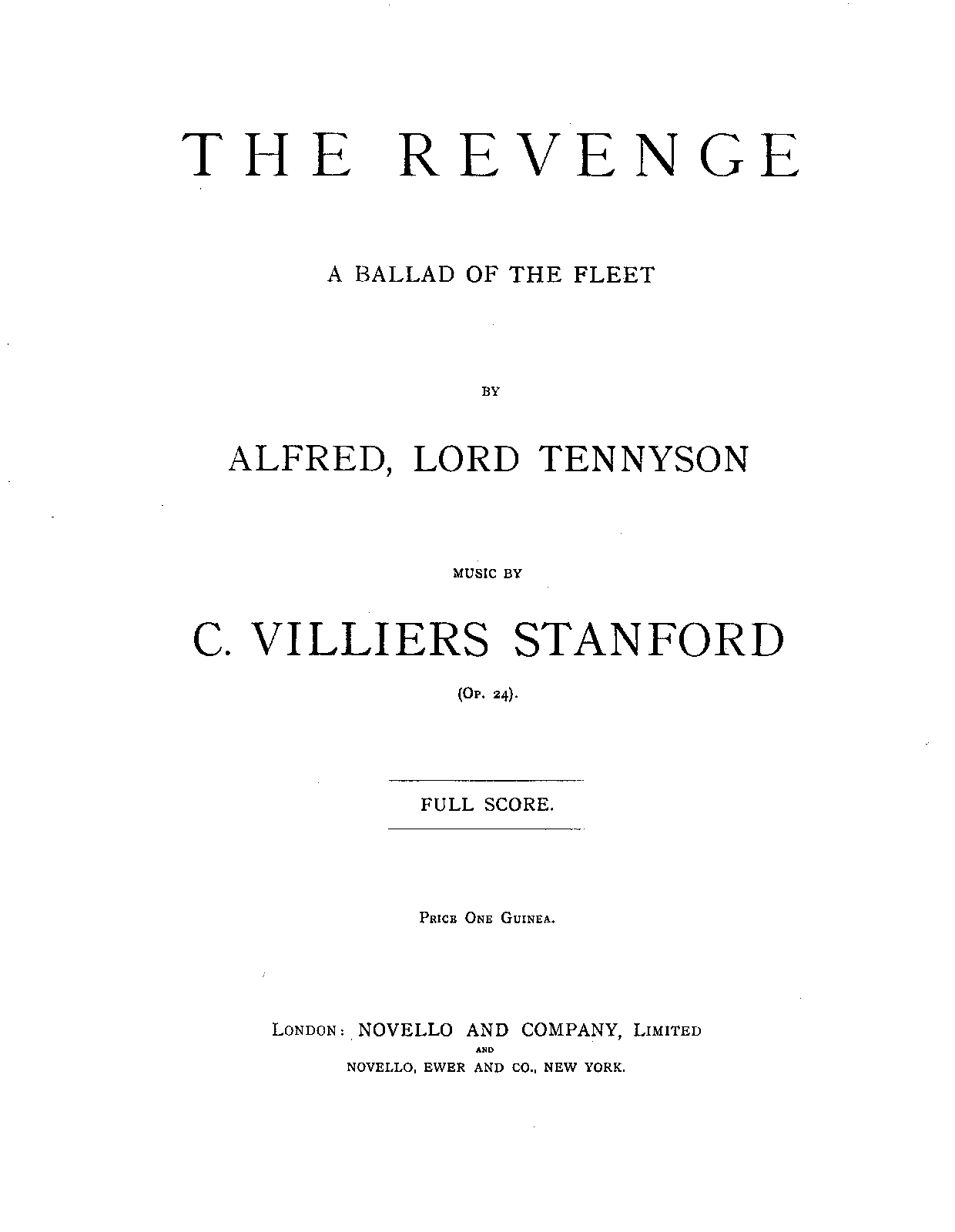 The Revenge, Op.24