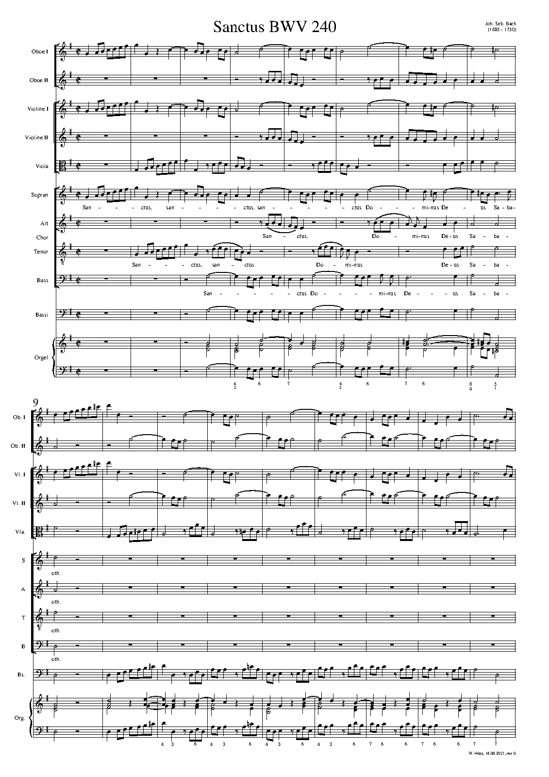 Sanctus in G major