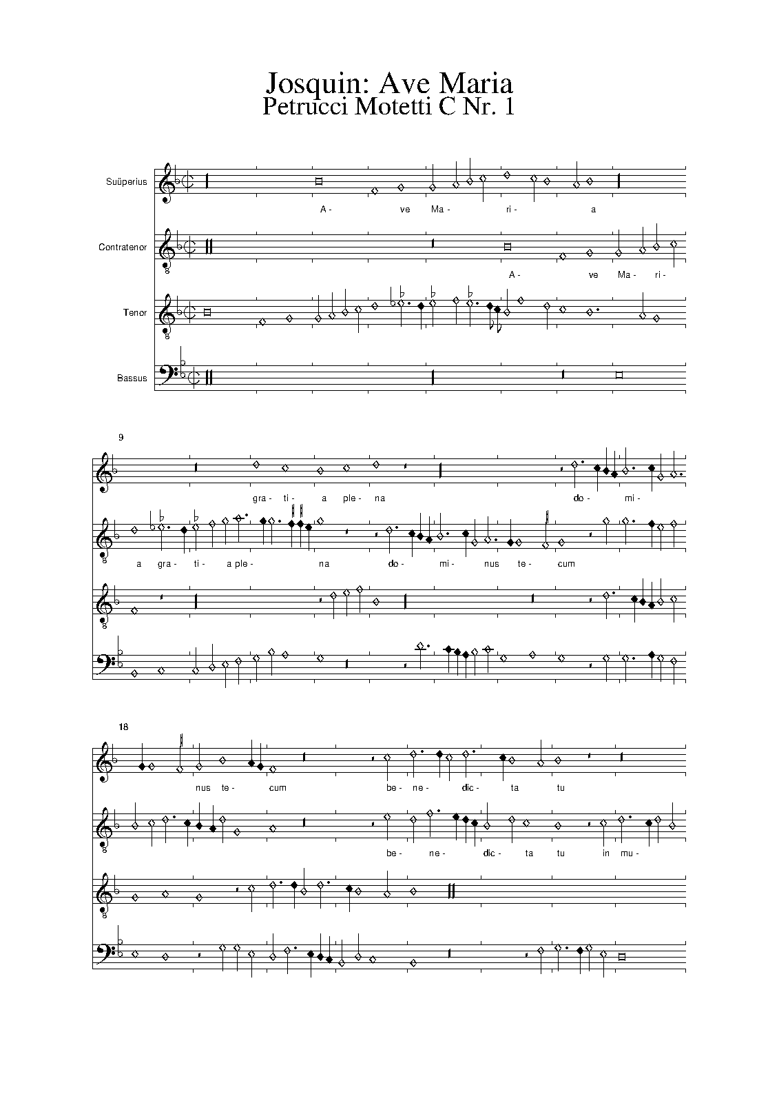 Ave Maria…benedicta tu, NJE 23.4