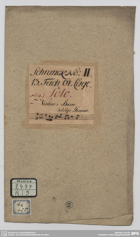 Violin Sonata in G major, GraunWV C:XVII:70