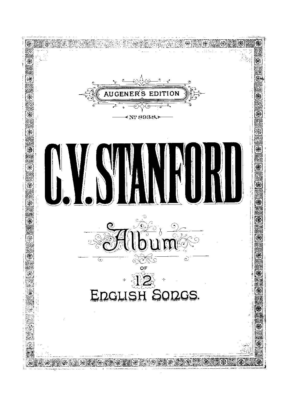 Album of 12 English Songs