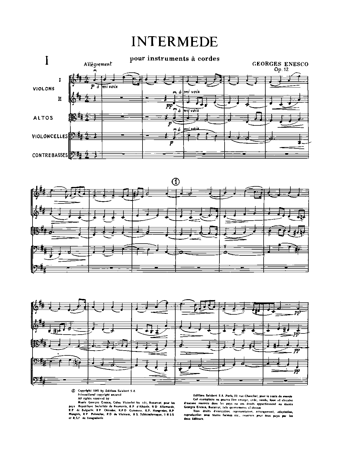 2 Intermèdes, Op.12