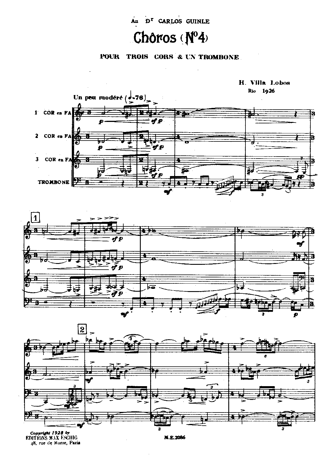 Chôros No.4, W218