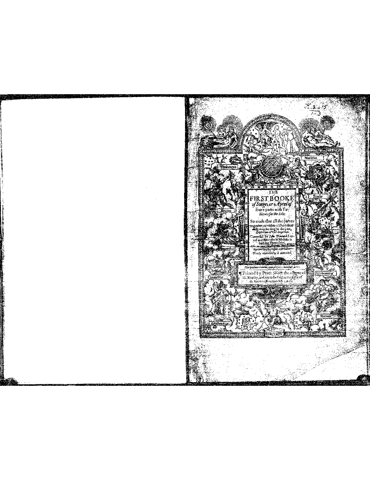 The Firste Booke of Songes