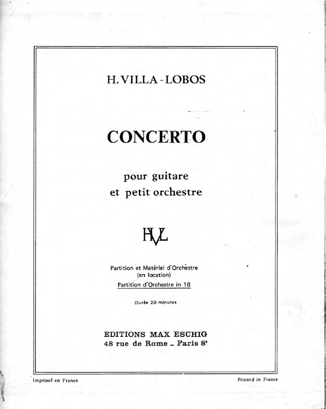 Guitar Concerto, W501, 502