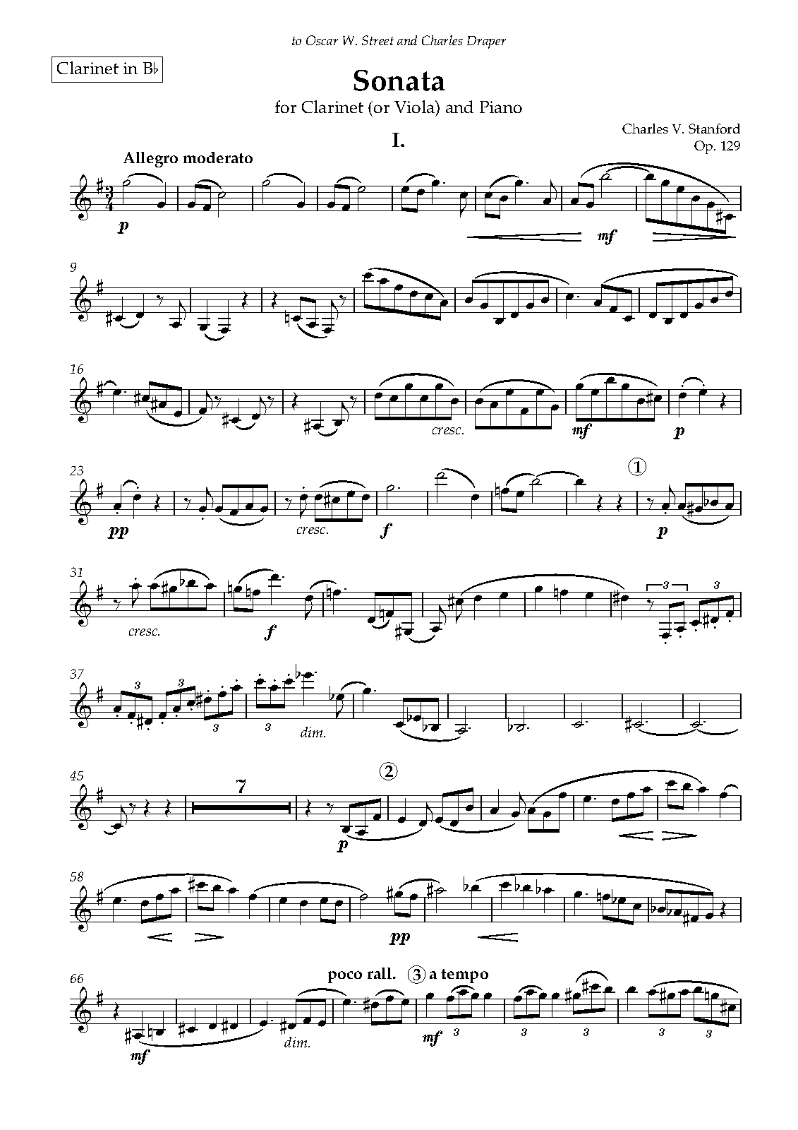Clarinet Sonata, Op.129