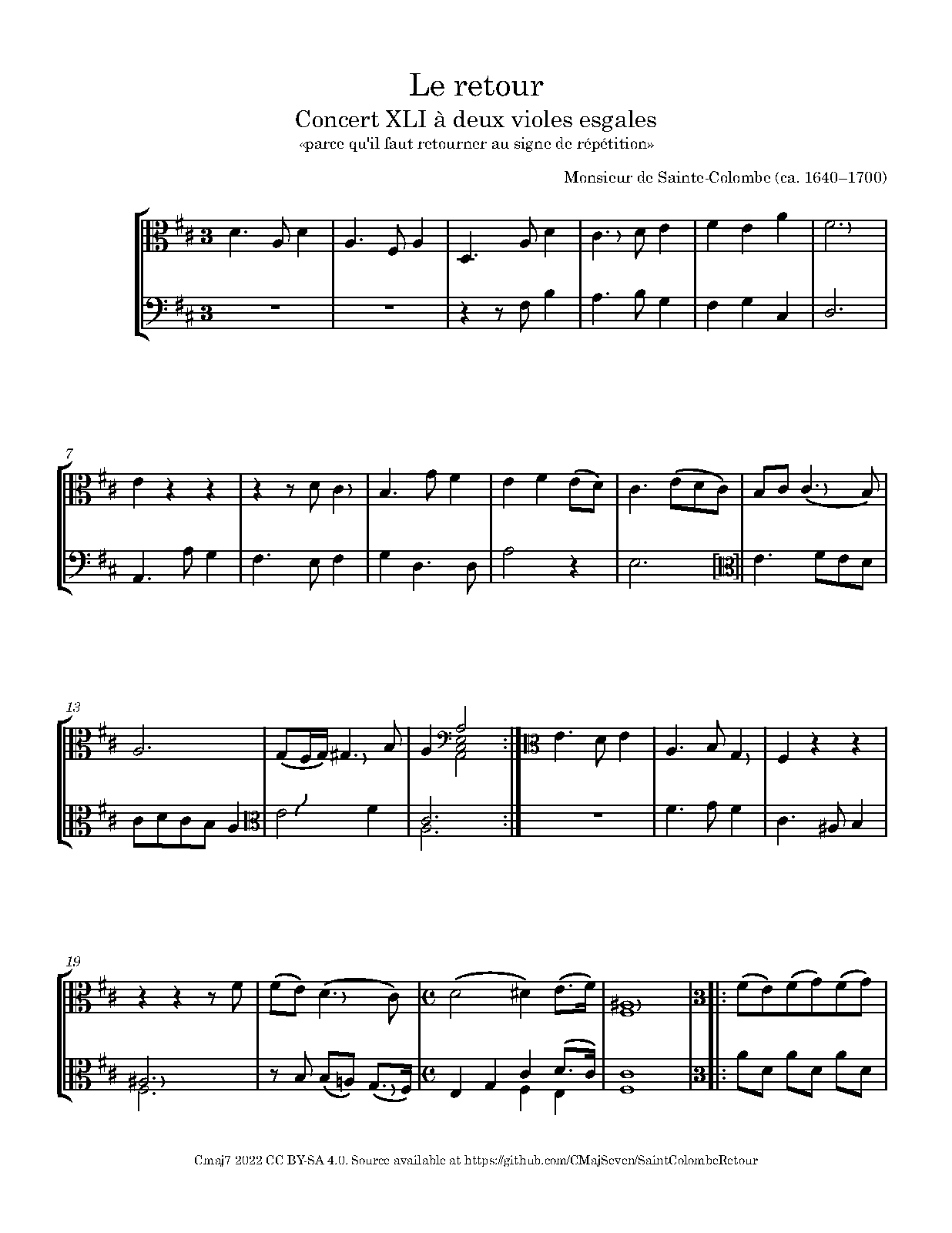 Concerts à deux violes esgales