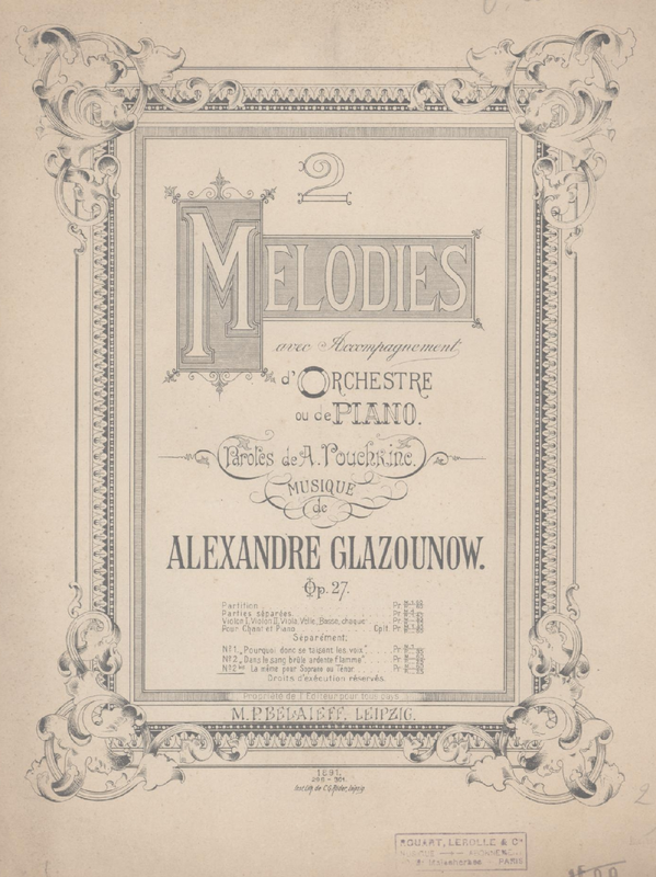 2 Mélodies, Op.27