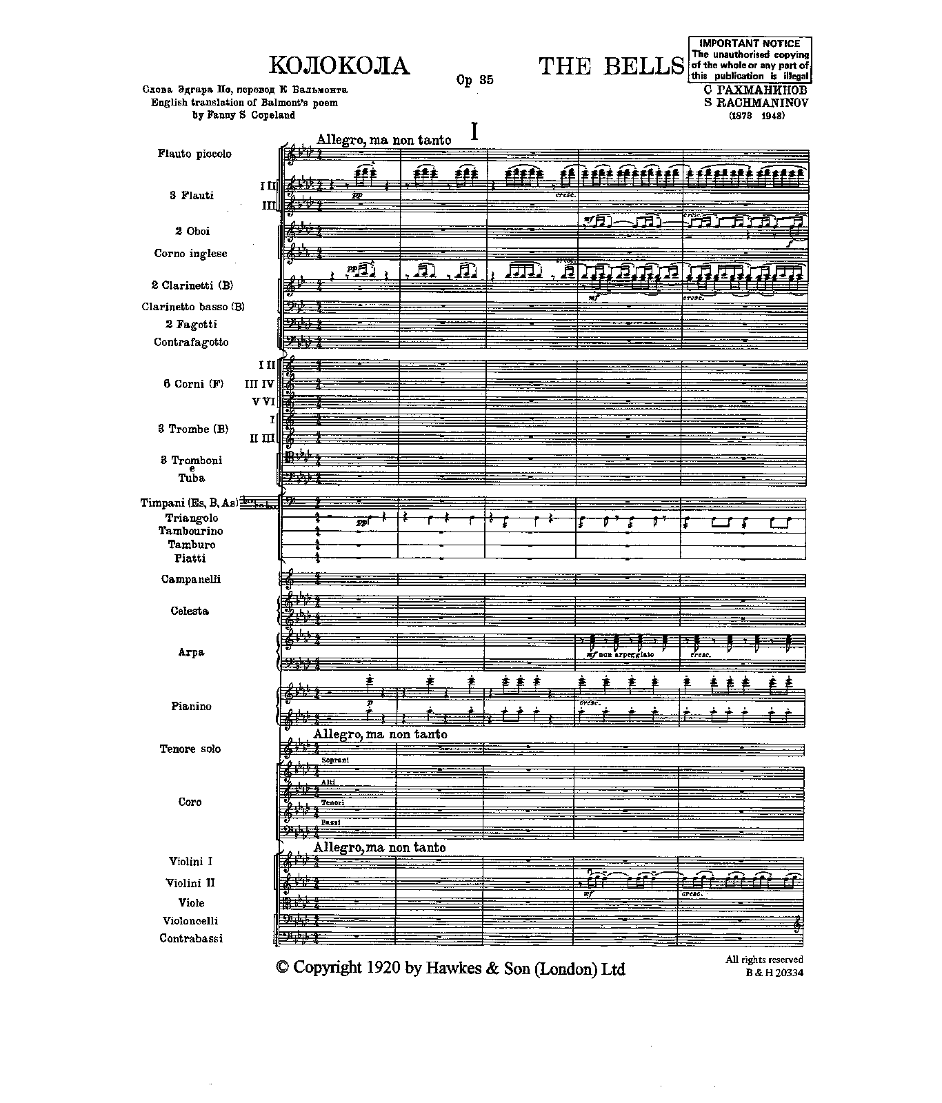 The Bells, Op.35