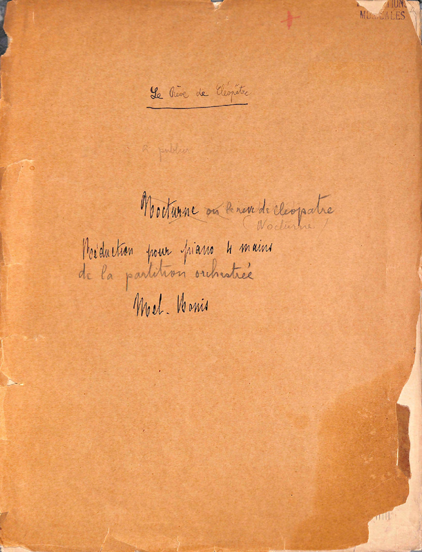 Le songe de Cléopâtre, Op.180