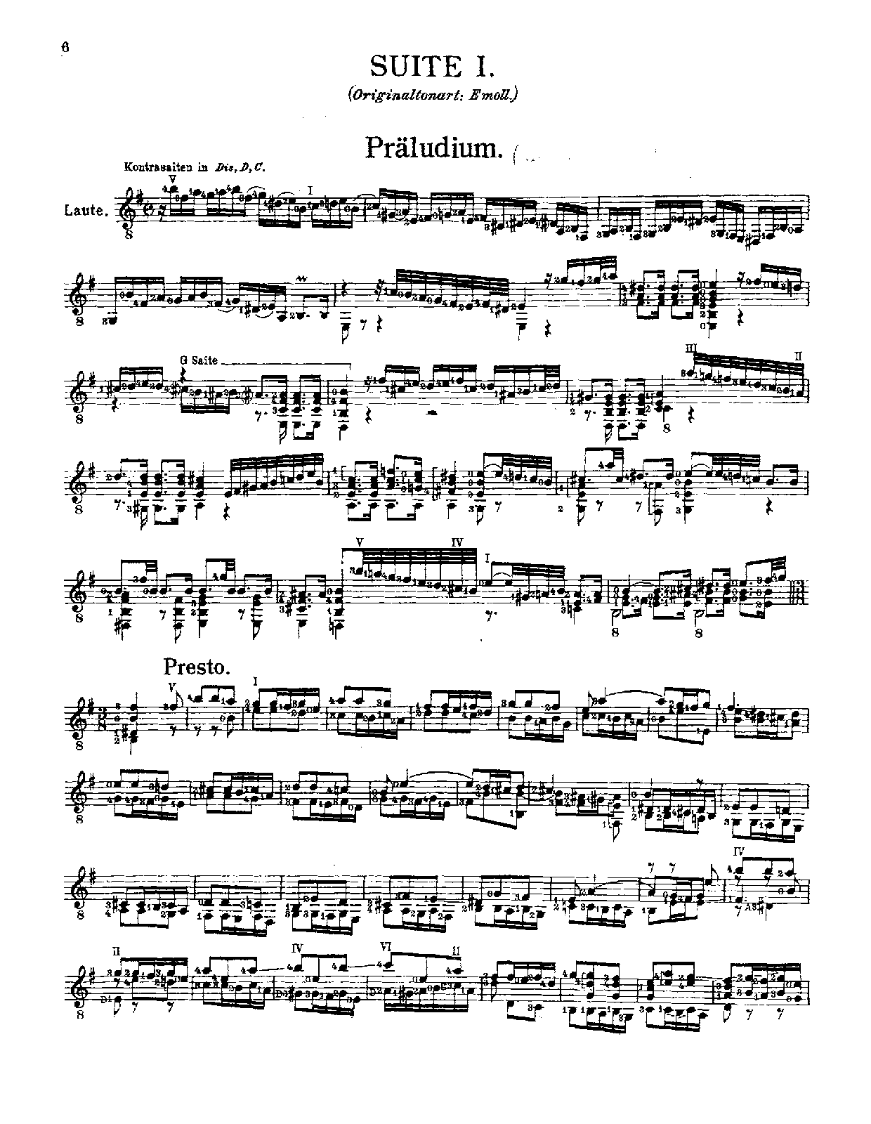 Suite in E minor, BWV 996