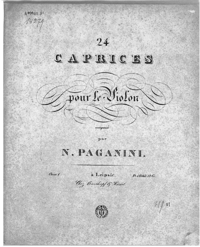 24 Caprices for Solo Violin, Op.1