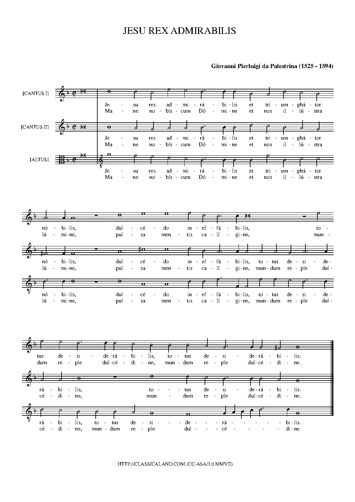 Jesu! Rex admirabilis