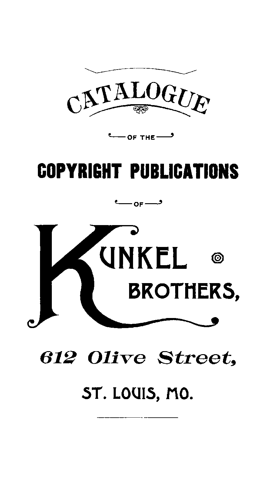 Publishers' Catalogues