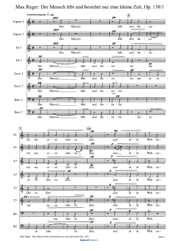 8 Geistliche Gesänge, Op.138