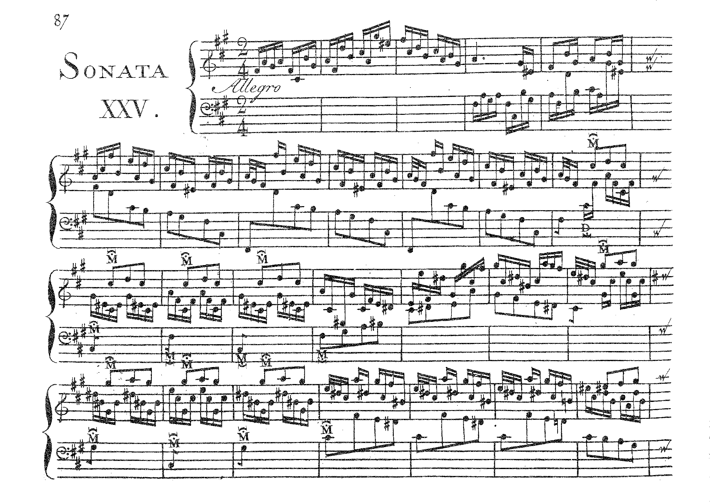 Keyboard Sonata in F-sharp minor, K.25