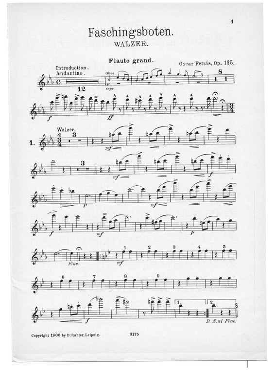Faschingsboten, Op.135