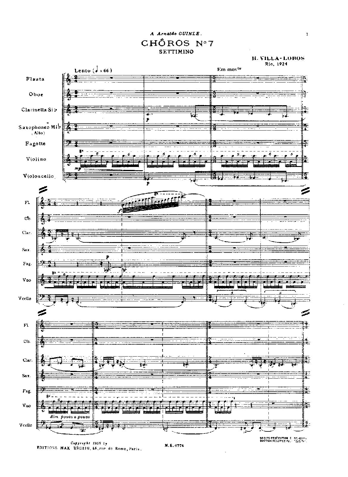 Chôros No.7, W199