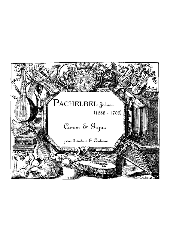 Canon and Gigue in D major, P.37