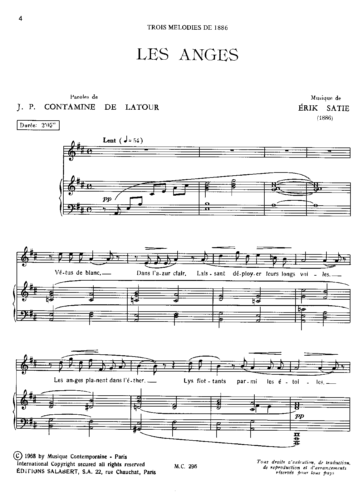 3 Mélodies, IES 33