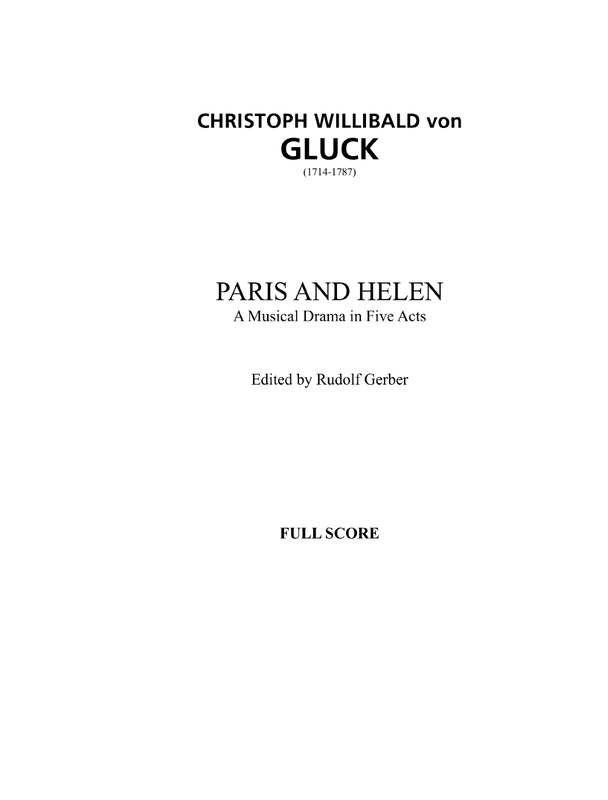 Paride ed Elena, Wq.39