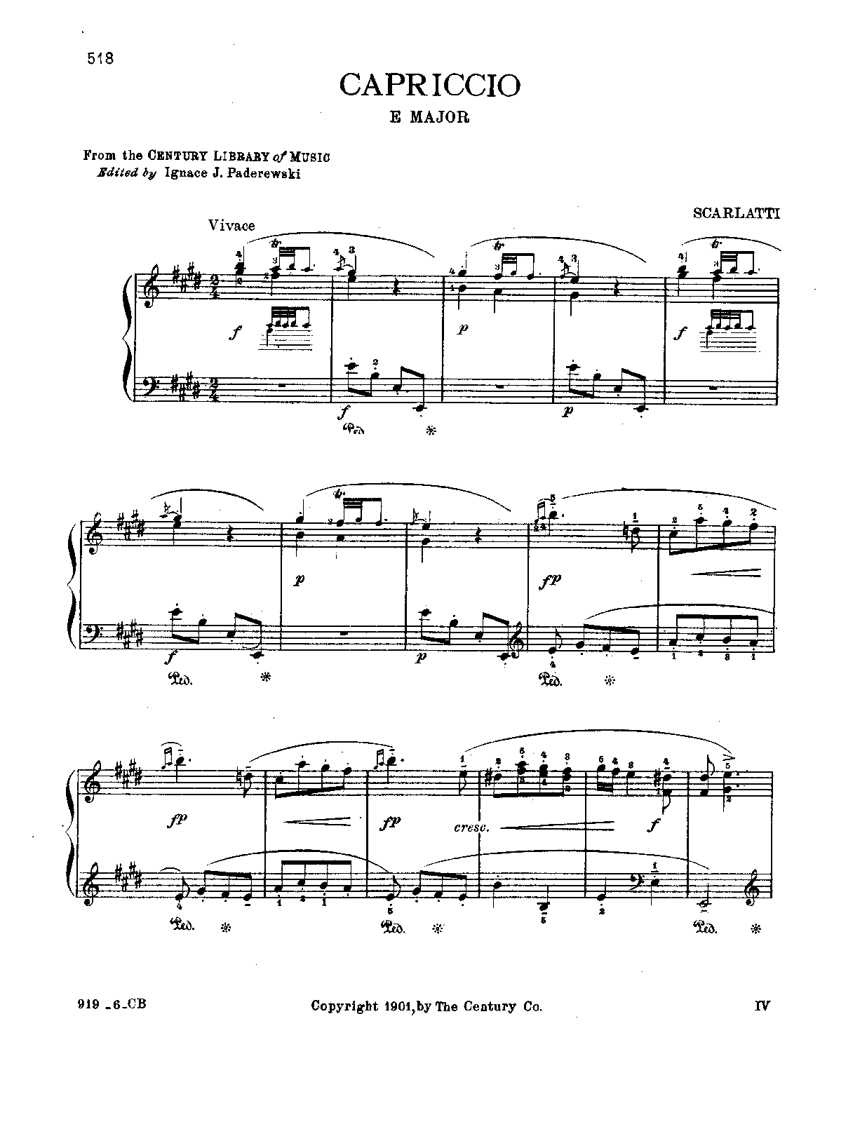 Keyboard Sonata in E major, K.20