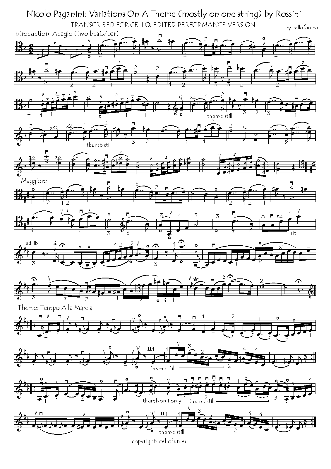 Mosè-fantasia, MS 23