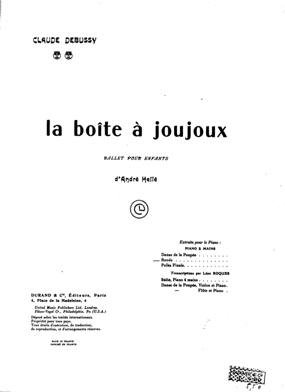 La boîte à joujoux, CD 136