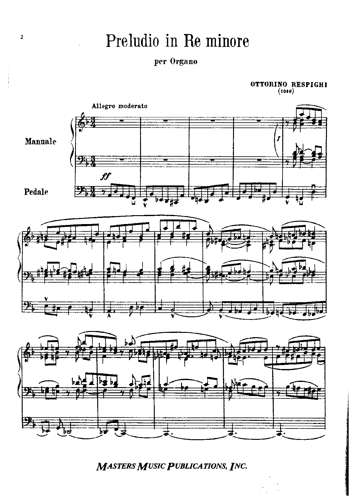 3 Pieces for Organ