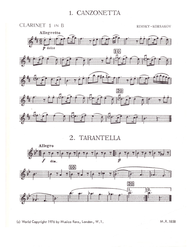 Canzonetta and Tarantella