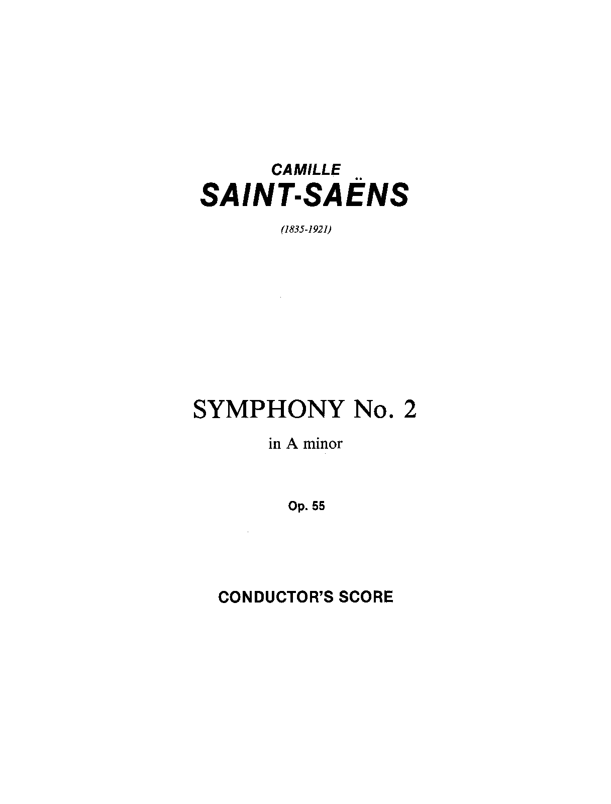 Symphony No.2, Op.55