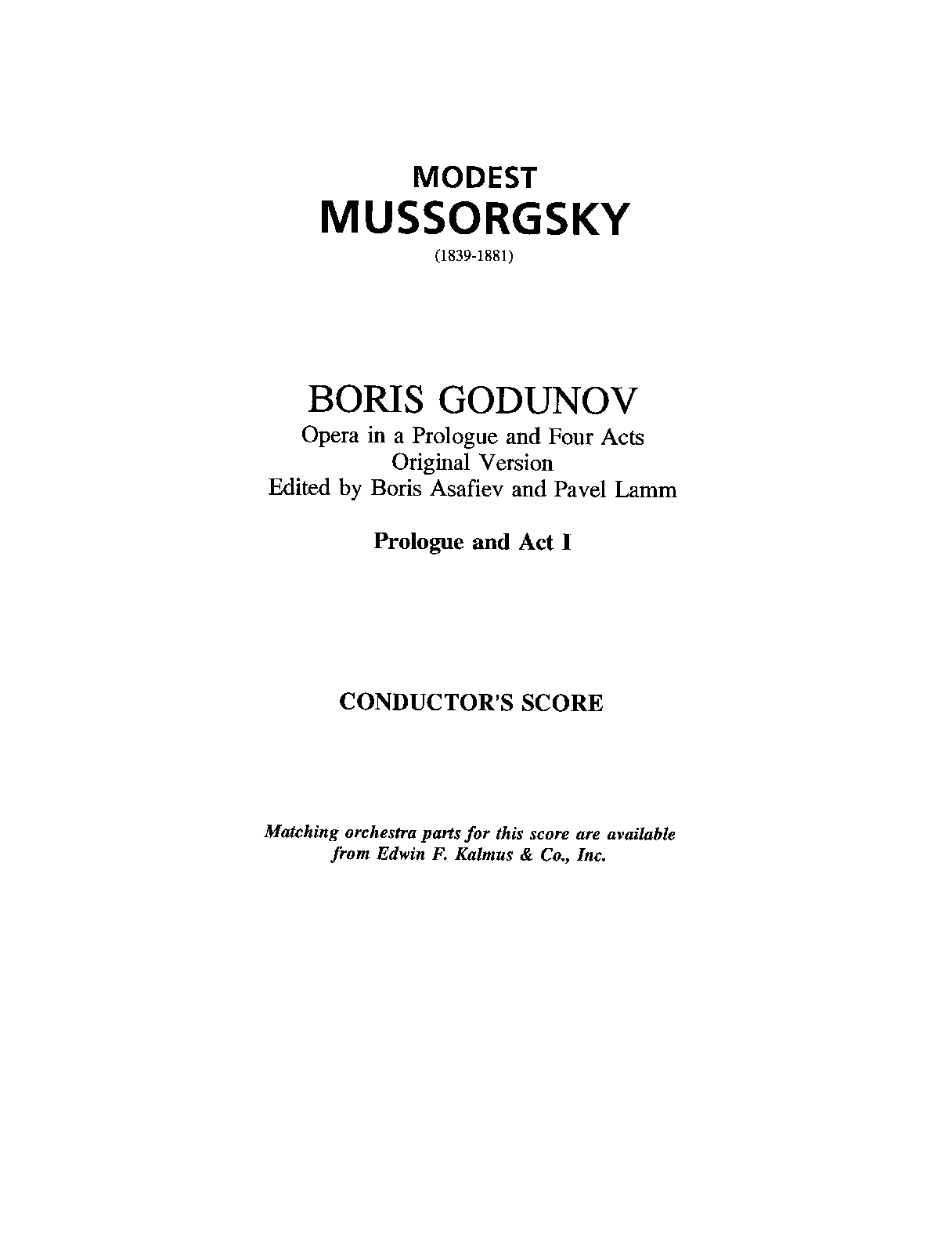 Boris Godunov