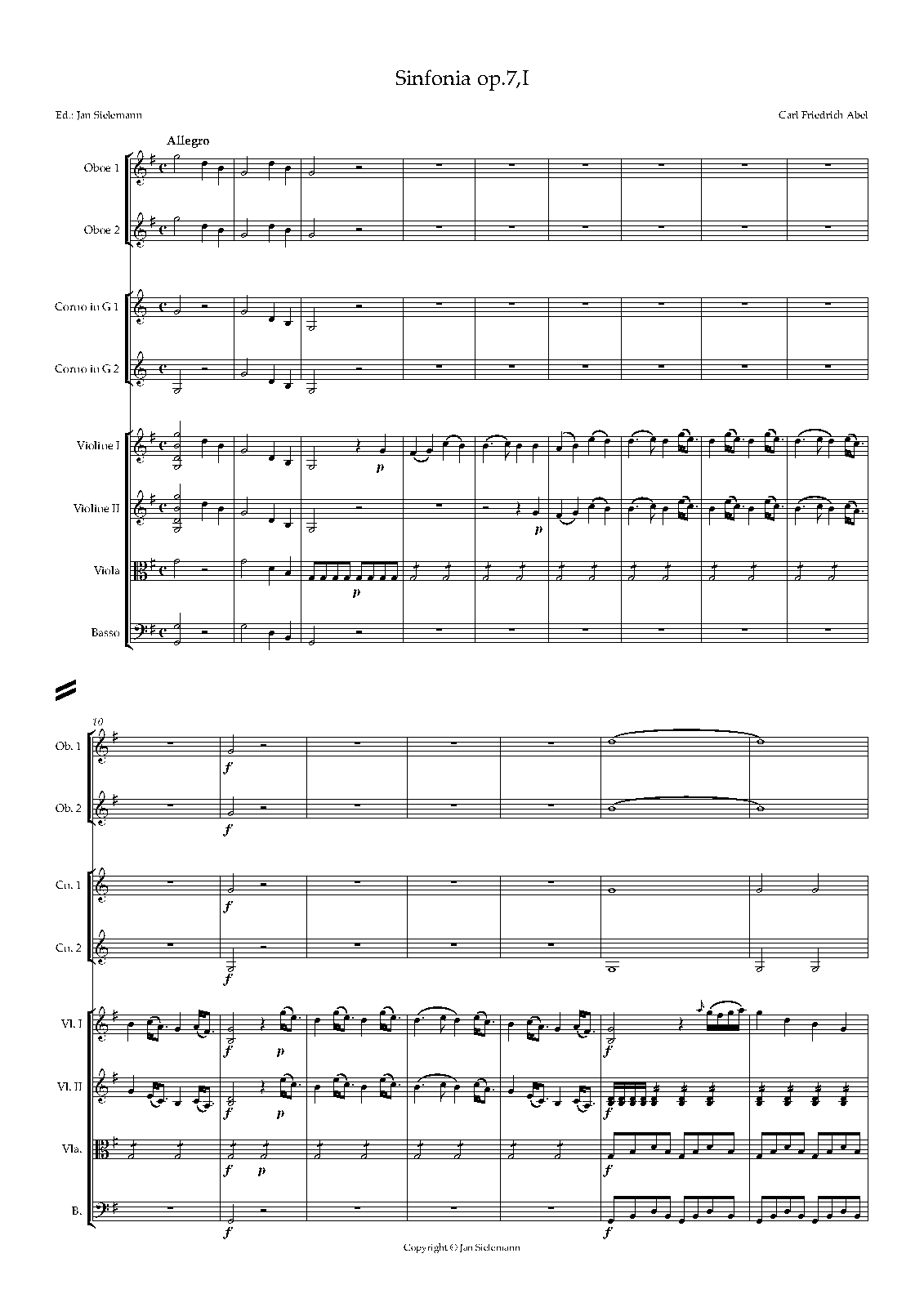 6 Symphonies, Op.7