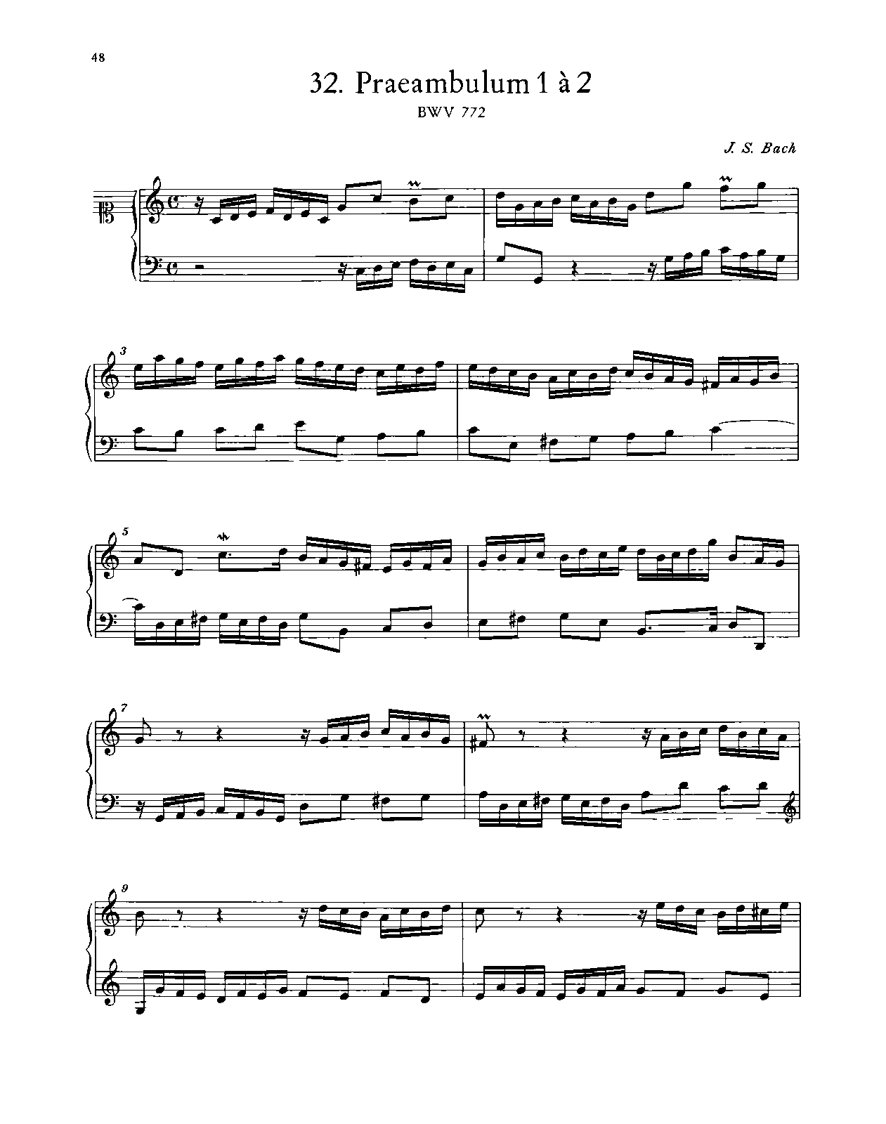 15 Inventions, BWV 772-786