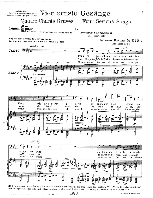 4 Serious Songs, Op.121