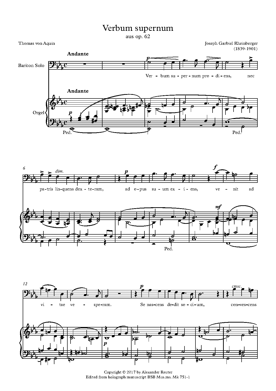 Missa Puerorum, Op.62