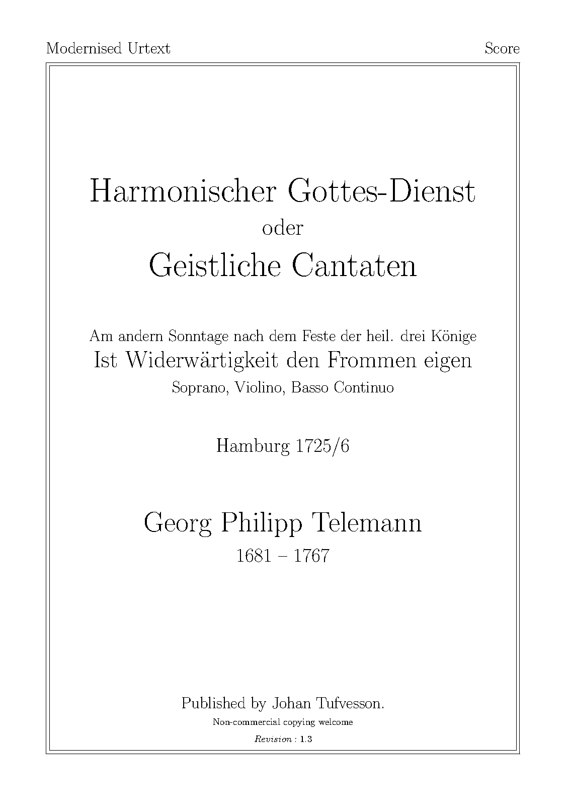 Harmonischer Gottesdienst