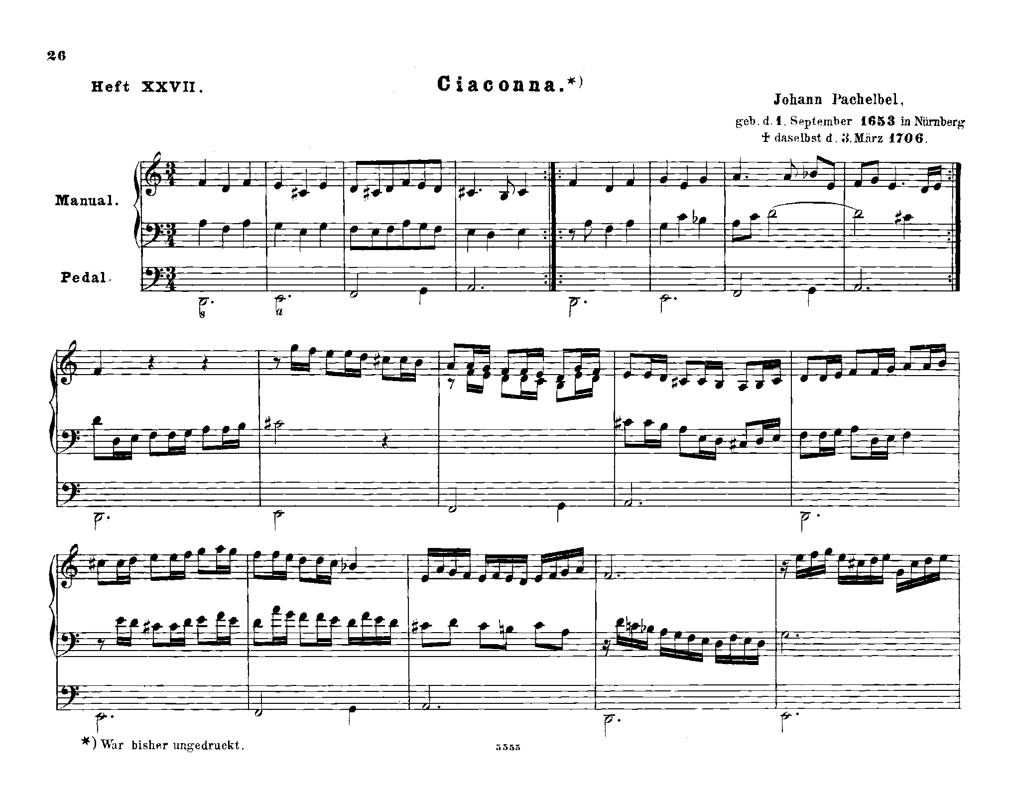 Chaconne in D minor, P.41