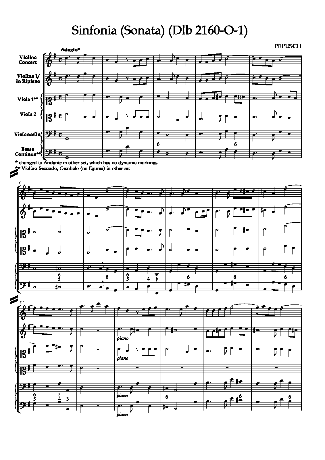 Sinfonia, Dlb 2160-O-1