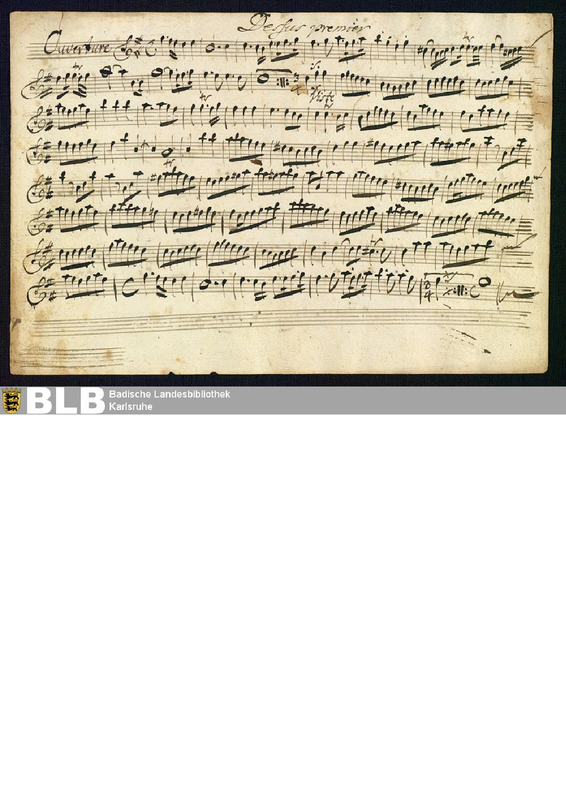Ouverture in G major, MWV 3.2
