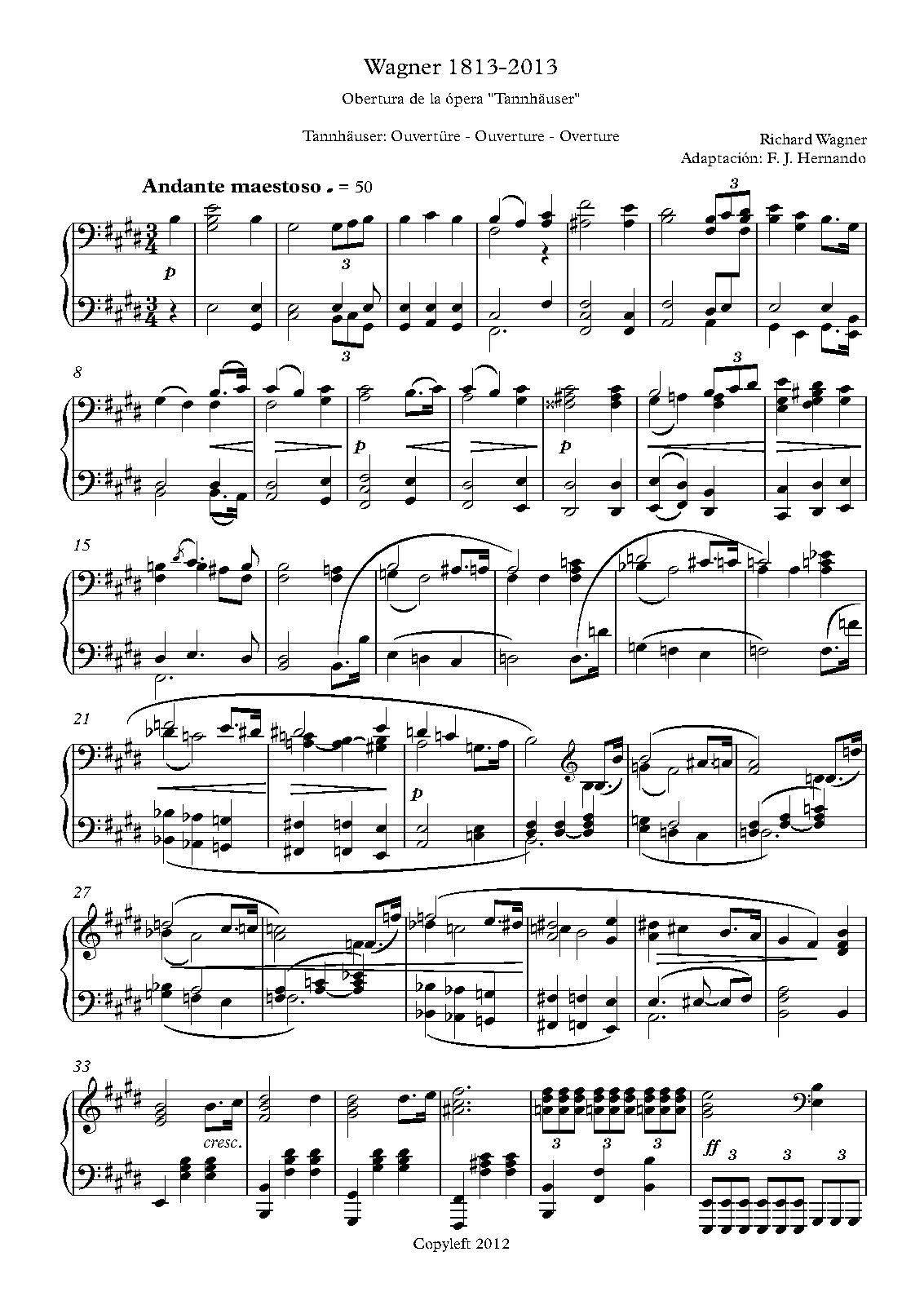 Wagner for Young Pianists