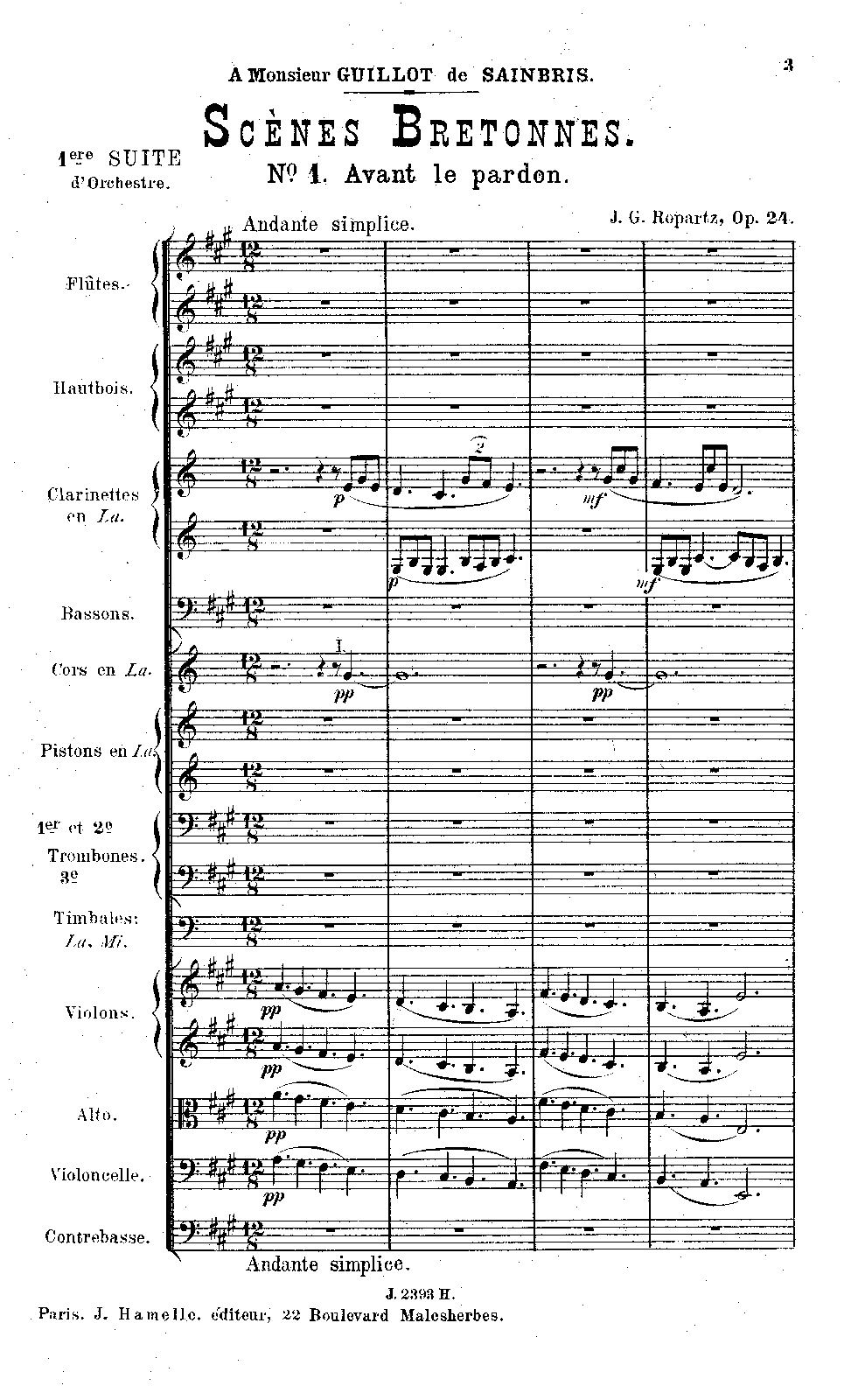 Scènes bretonnes, Op.24